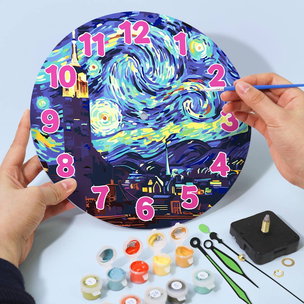 Starry Night (Paint by Numbers Clock)