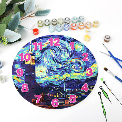 Starry Night (Paint by Numbers Clock)