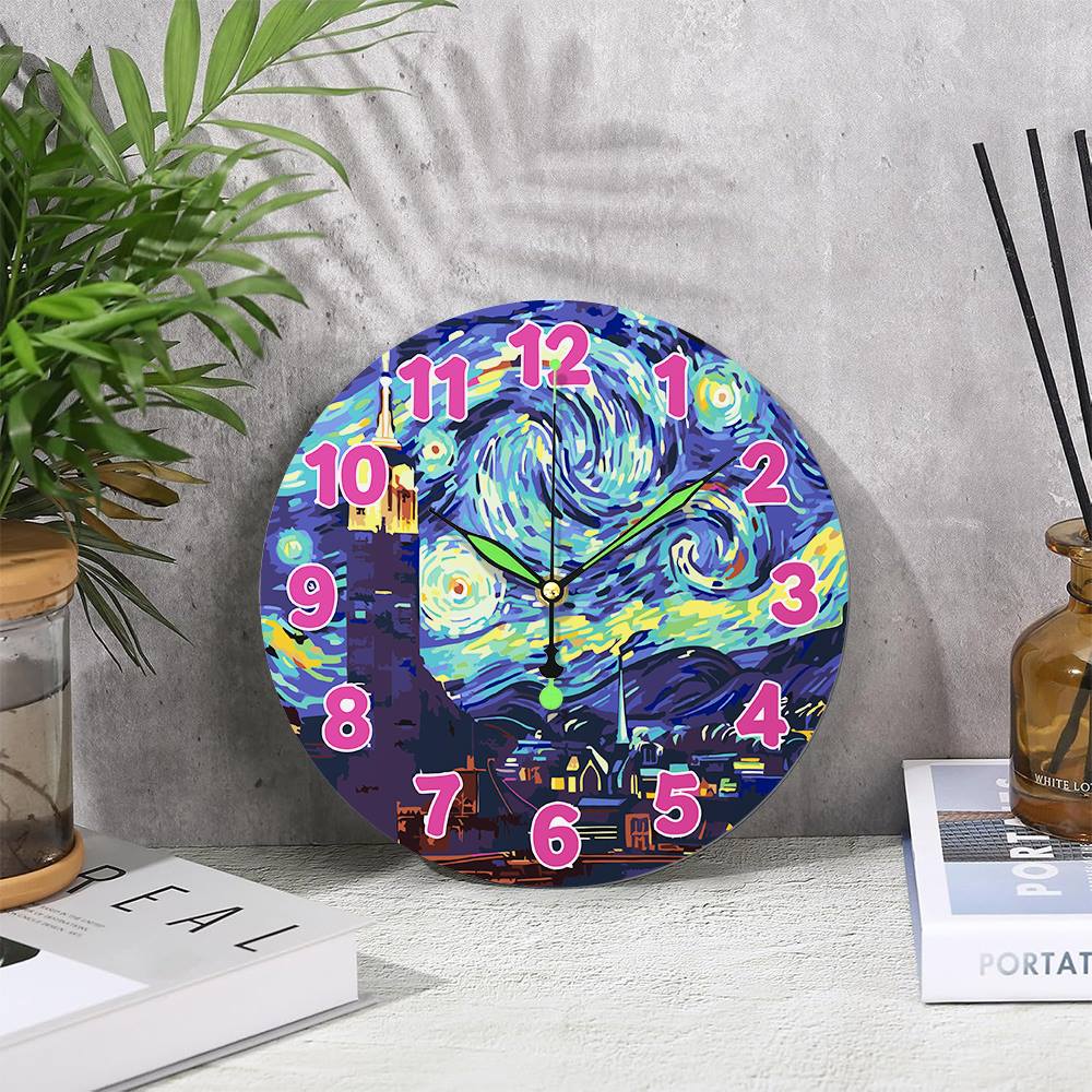 Starry Night (Paint by Numbers Clock)