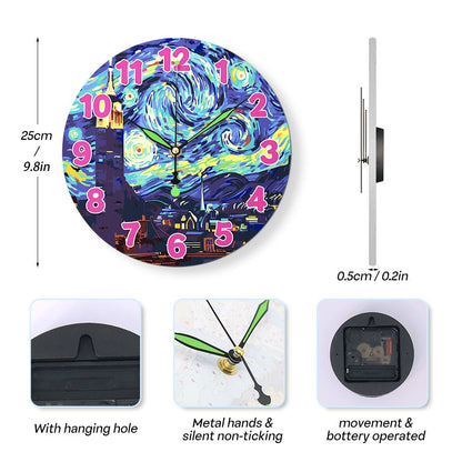 Starry Night (Paint by Numbers Clock)