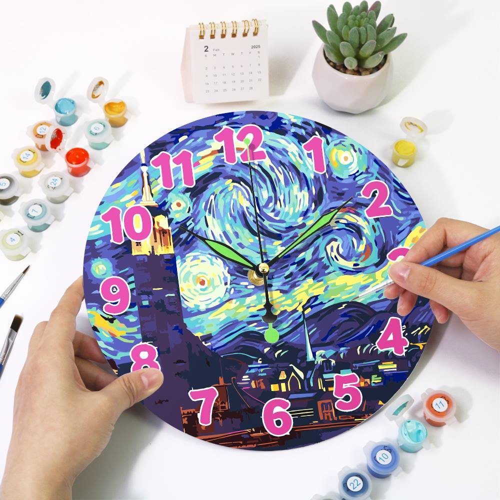 Starry Night (Paint by Numbers Clock)