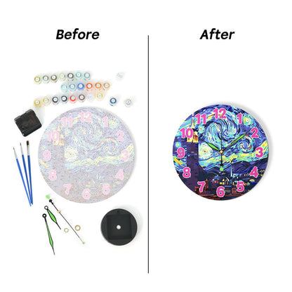 Starry Night (Paint by Numbers Clock)
