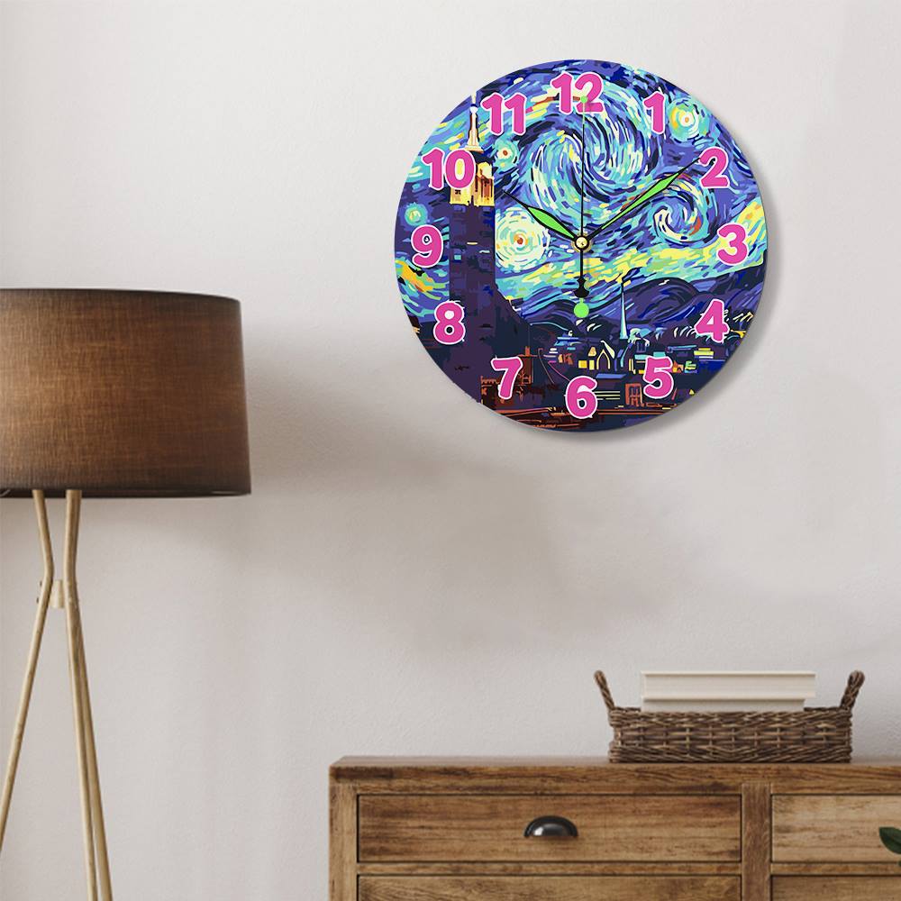 Starry Night (Paint by Numbers Clock)