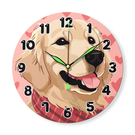 Golden Retriever (Paint by Numbers Clock)