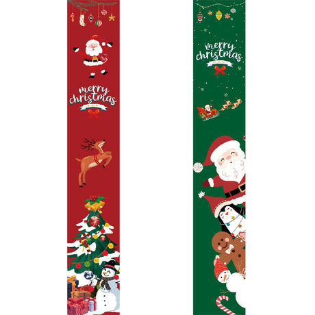 Santa and Reindeer Christmas (Paint by Numbers Door Banners)