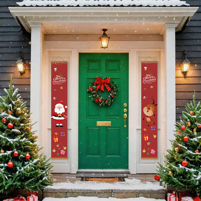 Santa and Christmas Gifts (Paint by Numbers Door Banners)