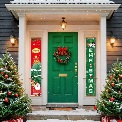 Santa and Christmas Tree (Paint by Numbers Door Banners)