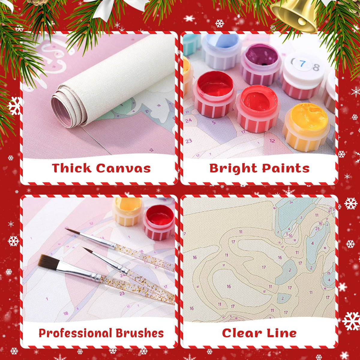 Snowman Christmas Welcome (Paint by Numbers Door Banners)