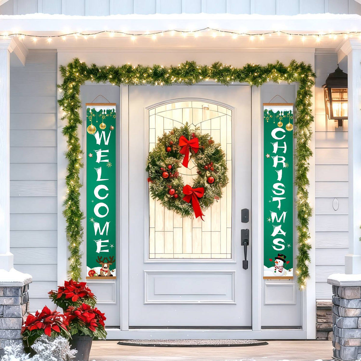 Snowman Christmas Welcome (Paint by Numbers Door Banners)
