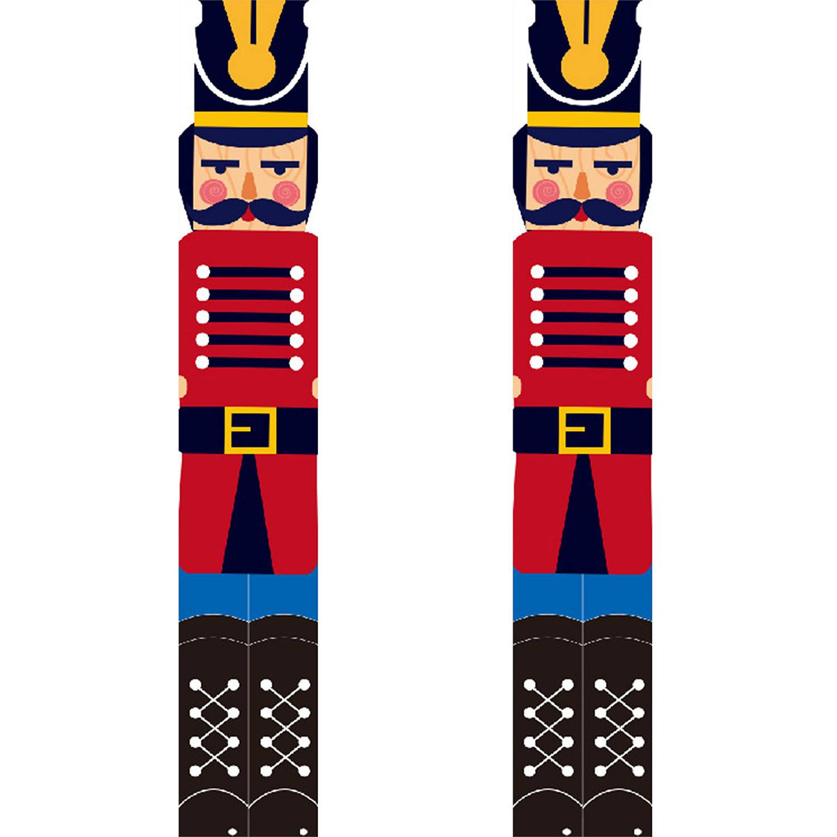 Red and Blue Nutcrackers (Paint by Numbers Door Banners)