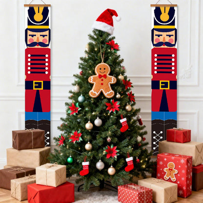 Red and Blue Nutcrackers (Paint by Numbers Door Banners)