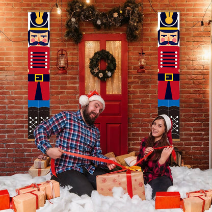 Red and Blue Nutcrackers (Paint by Numbers Door Banners)