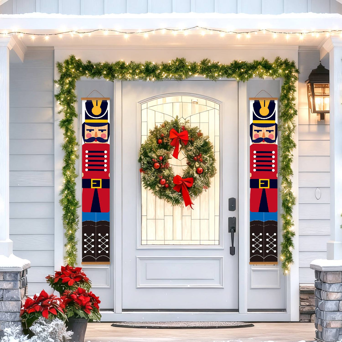 Red and Blue Nutcrackers (Paint by Numbers Door Banners)