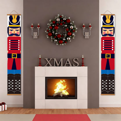 Red and Blue Nutcrackers (Paint by Numbers Door Banners)
