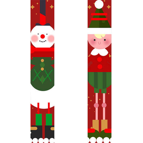 Santa and Christmas Elf (Paint by Numbers Door Banners)