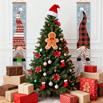 Plaid Christmas Gnomes (Paint by Numbers Door Banners)