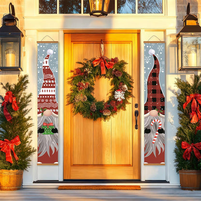Plaid Christmas Gnomes (Paint by Numbers Door Banners)