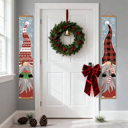 Plaid Christmas Gnomes (Paint by Numbers Door Banners)