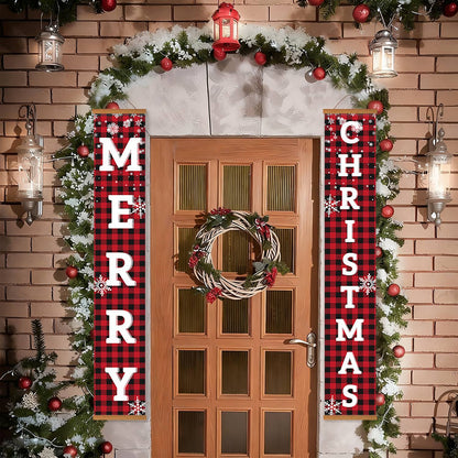 Red and Black Christmas (Paint by Numbers Door Banners)