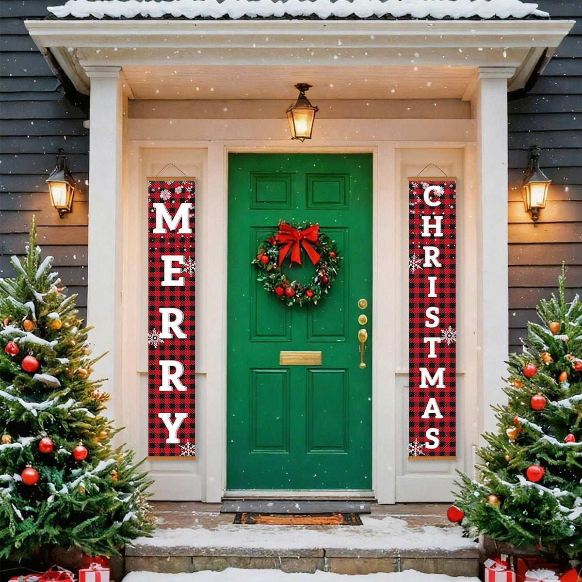 Red and Black Christmas (Paint by Numbers Door Banners)