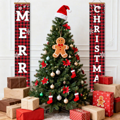 Red and Black Christmas (Paint by Numbers Door Banners)