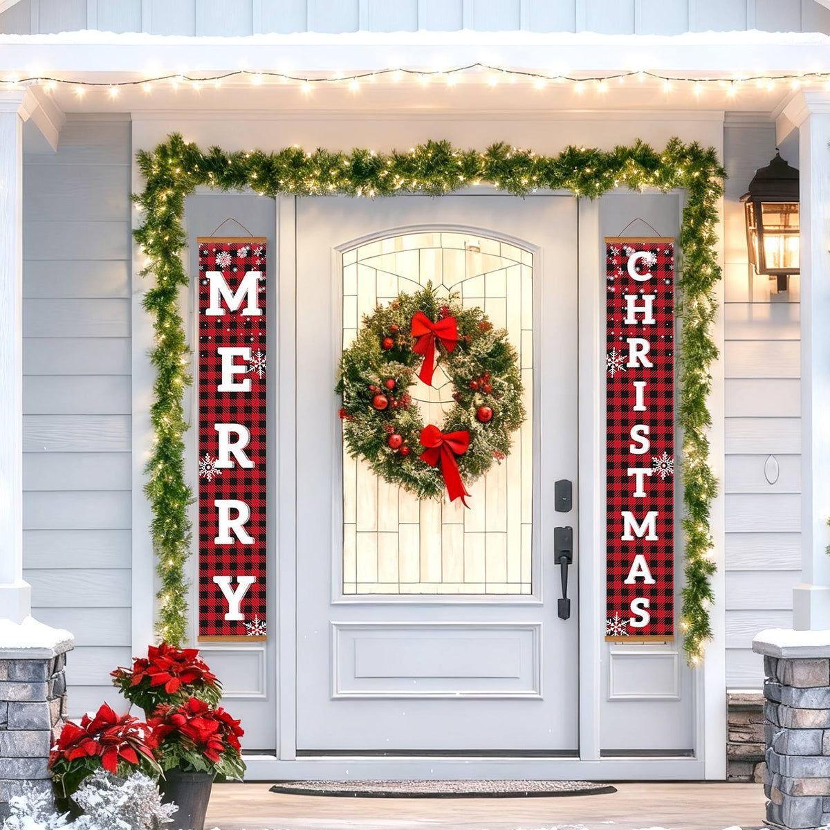 Red and Black Christmas (Paint by Numbers Door Banners)