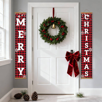 Red and Black Christmas (Paint by Numbers Door Banners)