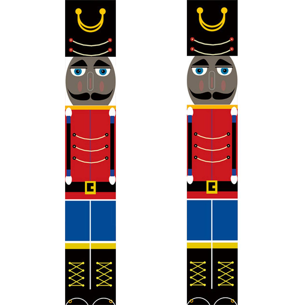 Red Jacket Nutcrackers (Paint by Numbers Door Banners)