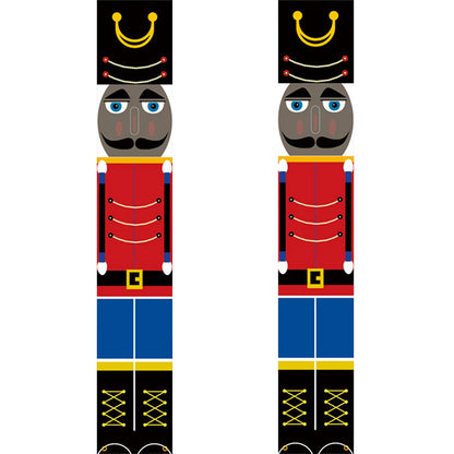 Red Jacket Nutcrackers (Paint by Numbers Door Banners)