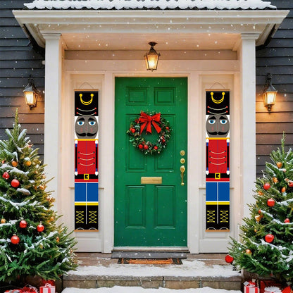 Red Jacket Nutcrackers (Paint by Numbers Door Banners)