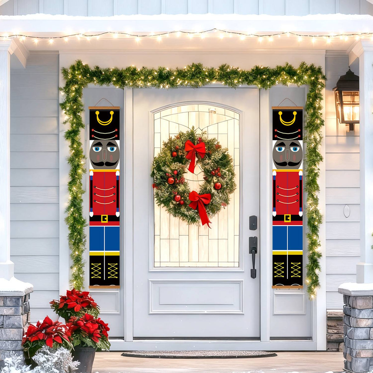 Red Jacket Nutcrackers (Paint by Numbers Door Banners)