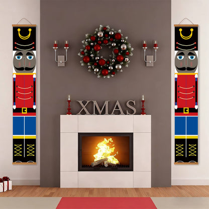 Red Jacket Nutcrackers (Paint by Numbers Door Banners)