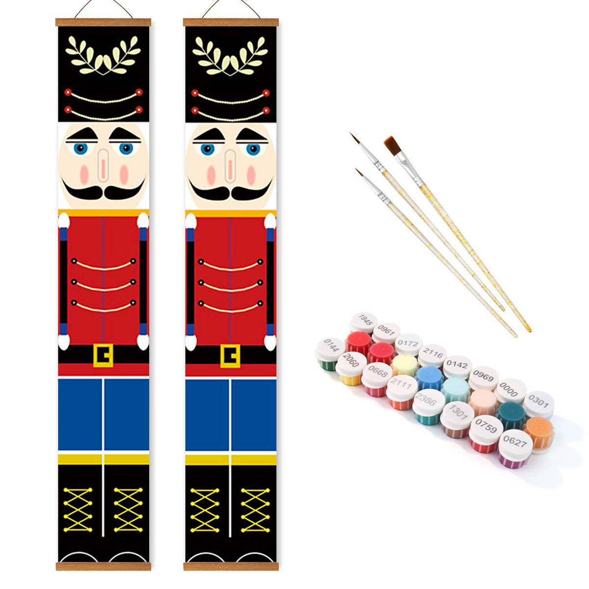 Blue Trousers Nutcrackers (Paint by Numbers Door Banners)