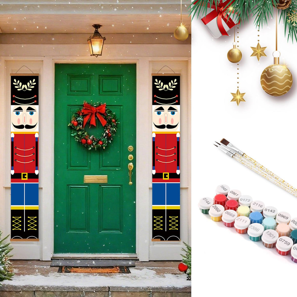 Blue Trousers Nutcrackers (Paint by Numbers Door Banners)