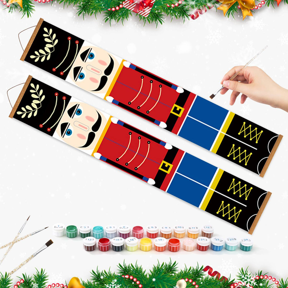 Blue Trousers Nutcrackers (Paint by Numbers Door Banners)