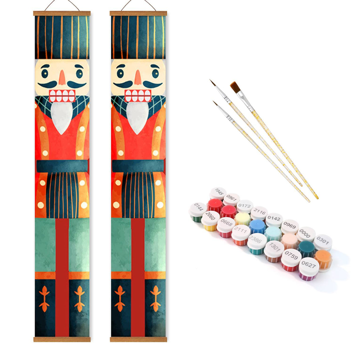 Vintage Nutcrackers (Paint by Numbers Door Banners)