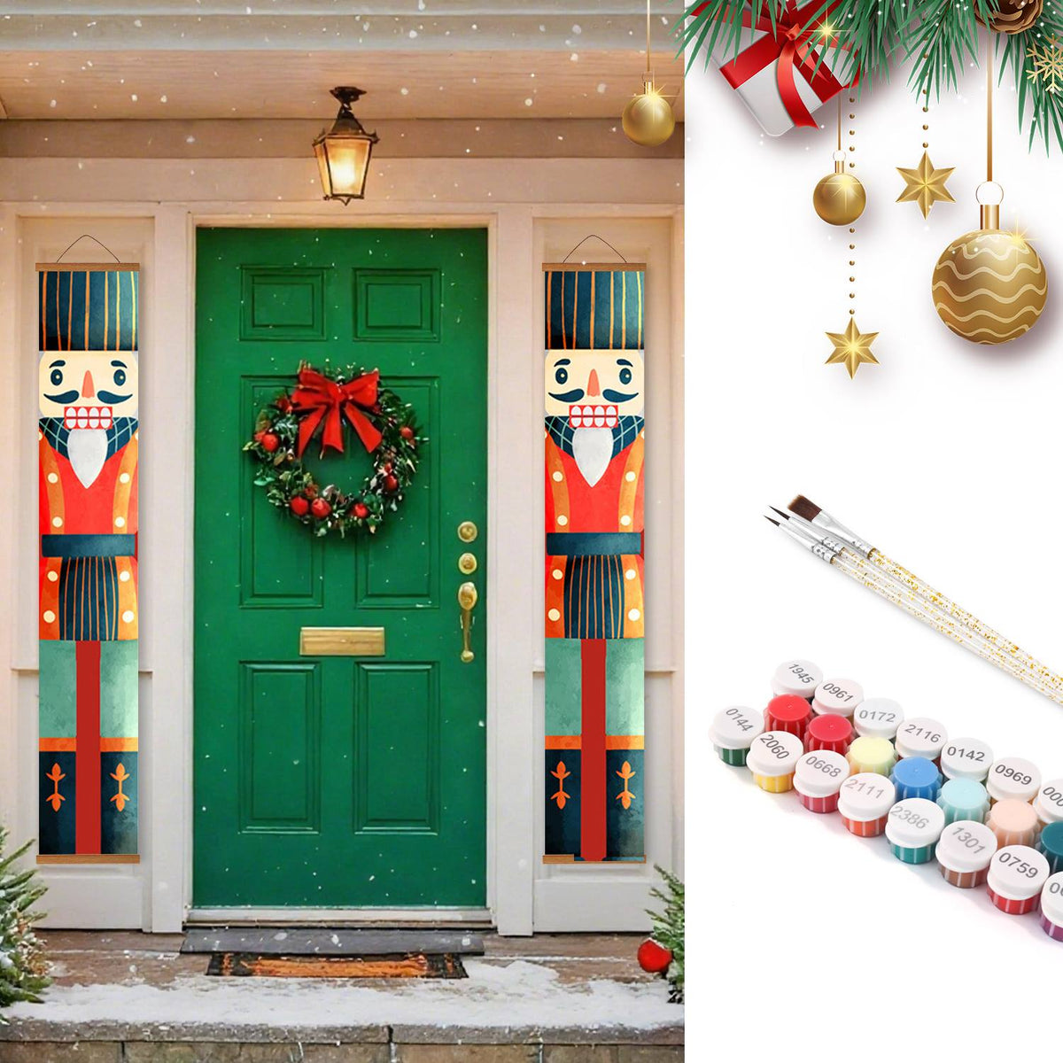 Vintage Nutcrackers (Paint by Numbers Door Banners)