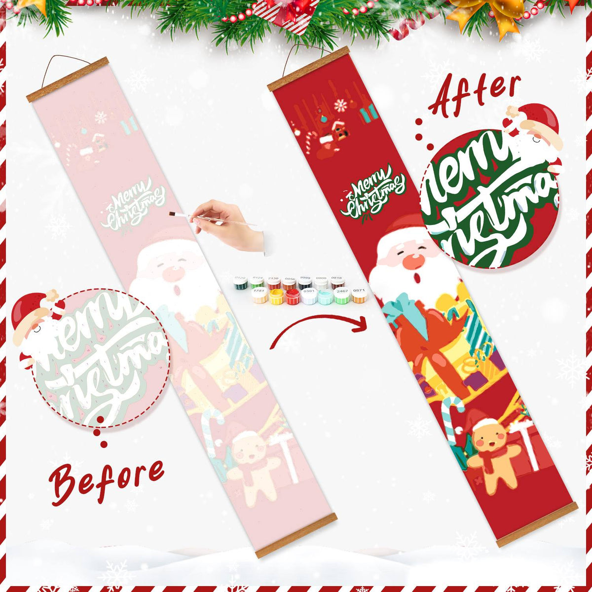 Vintage Nutcrackers (Paint by Numbers Door Banners)