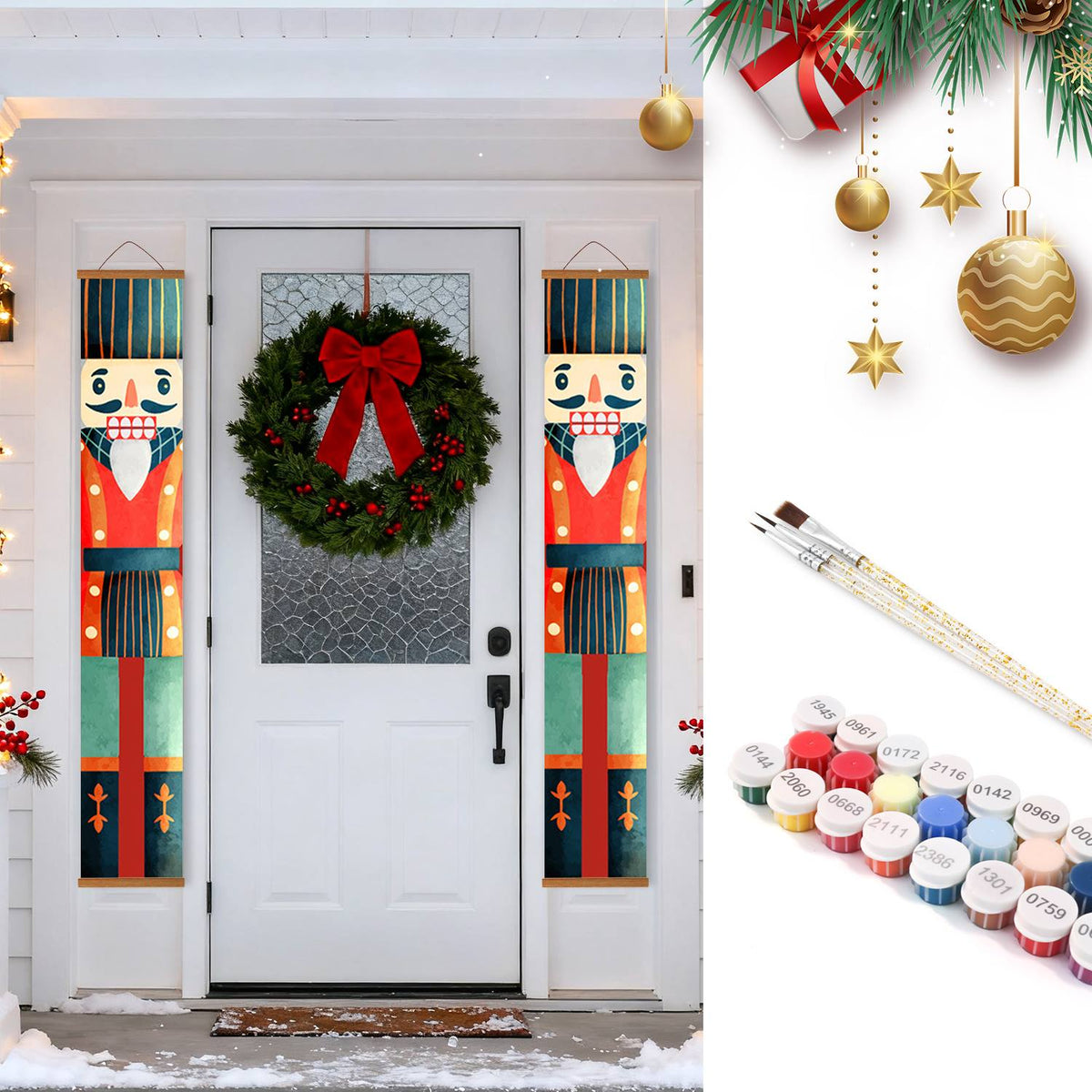 Vintage Nutcrackers (Paint by Numbers Door Banners)