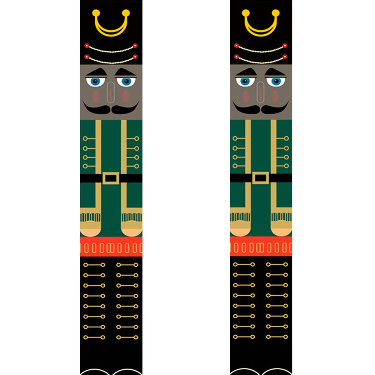 Green Jacket Nutcrackers (Paint by Numbers Door Banners)