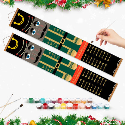 Green Jacket Nutcrackers (Paint by Numbers Door Banners)