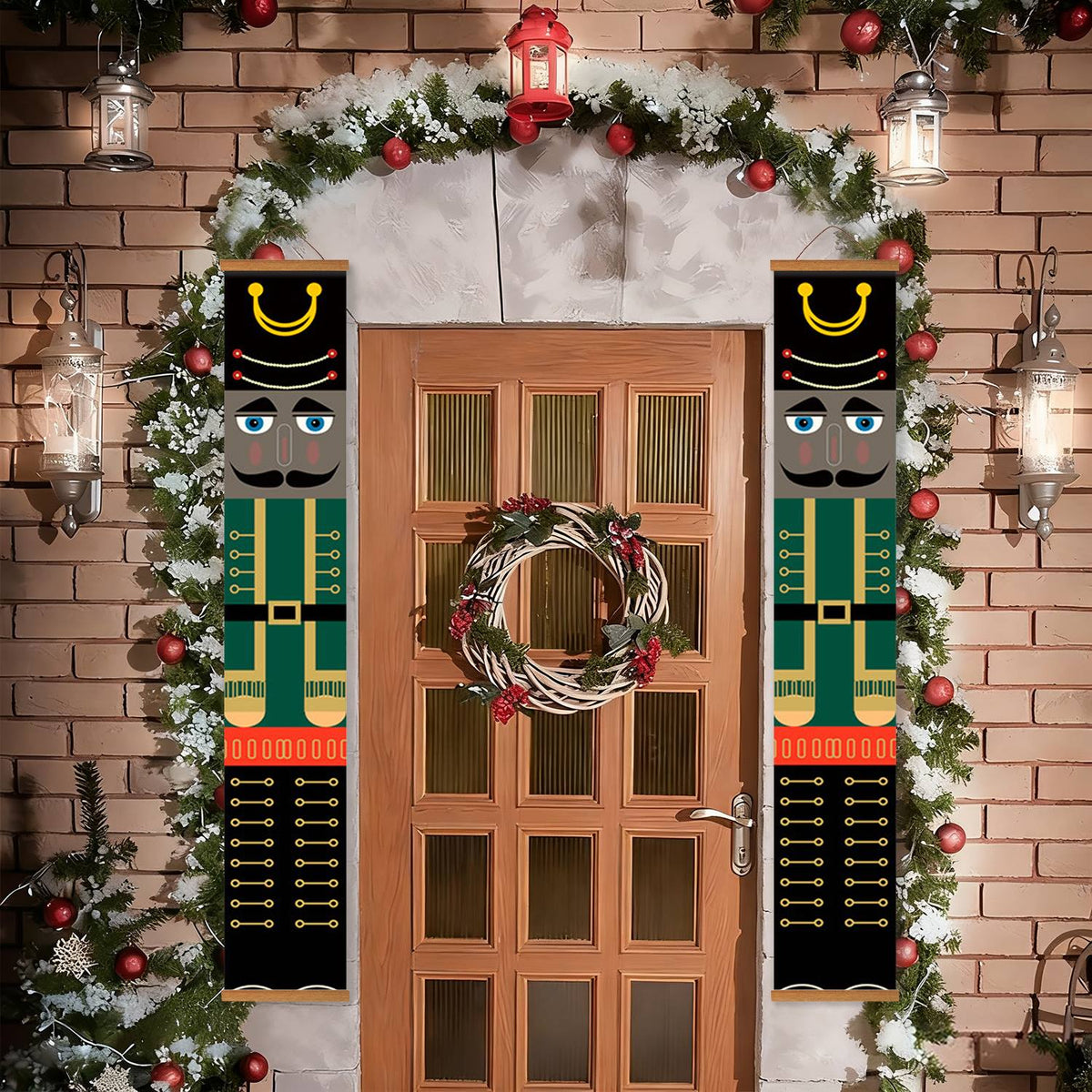 Green Jacket Nutcrackers (Paint by Numbers Door Banners)