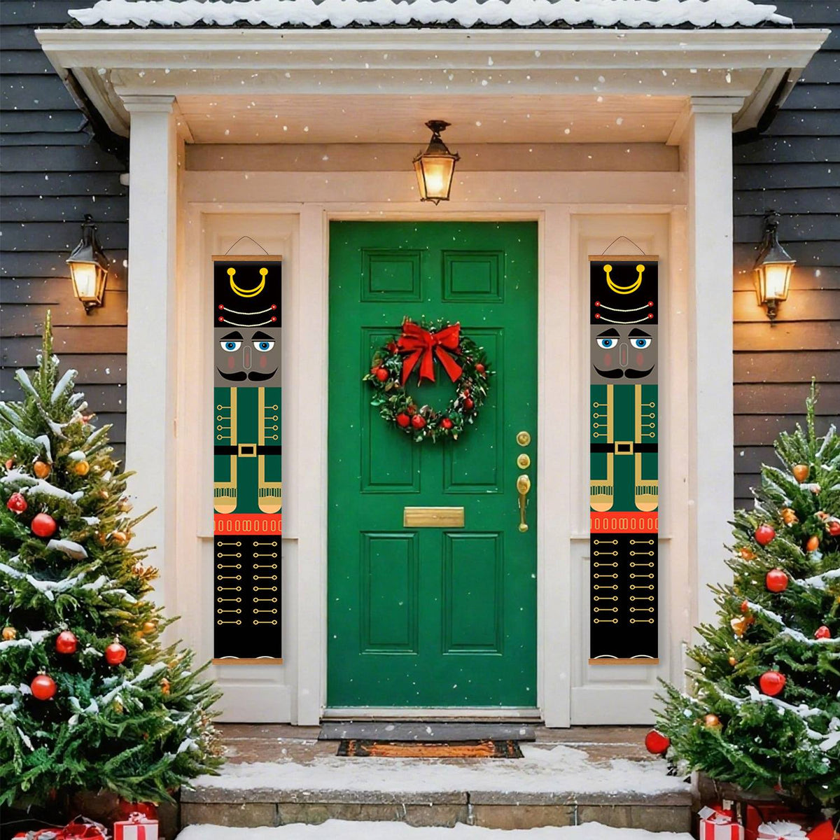 Green Jacket Nutcrackers (Paint by Numbers Door Banners)