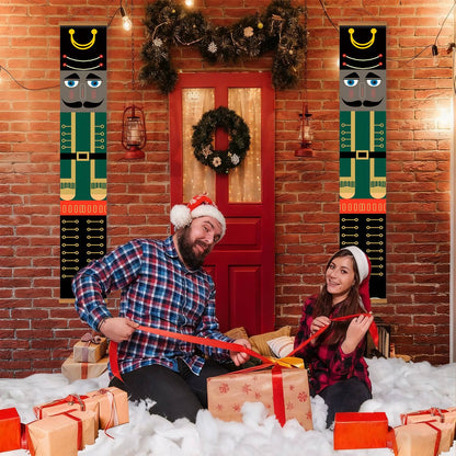 Green Jacket Nutcrackers (Paint by Numbers Door Banners)