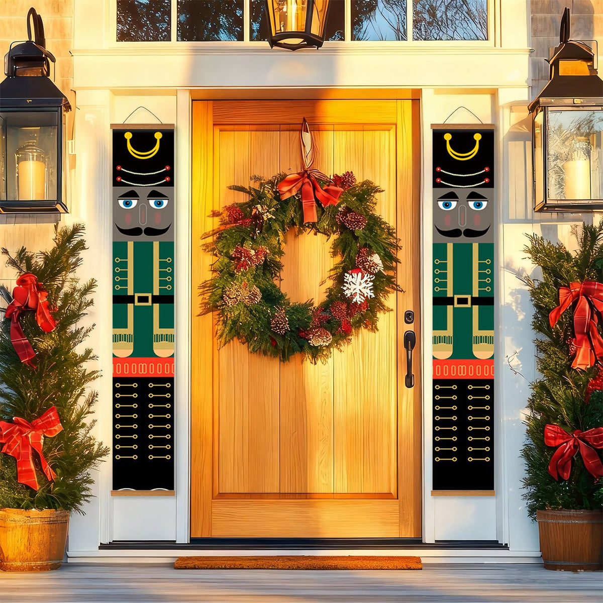 Green Jacket Nutcrackers (Paint by Numbers Door Banners)