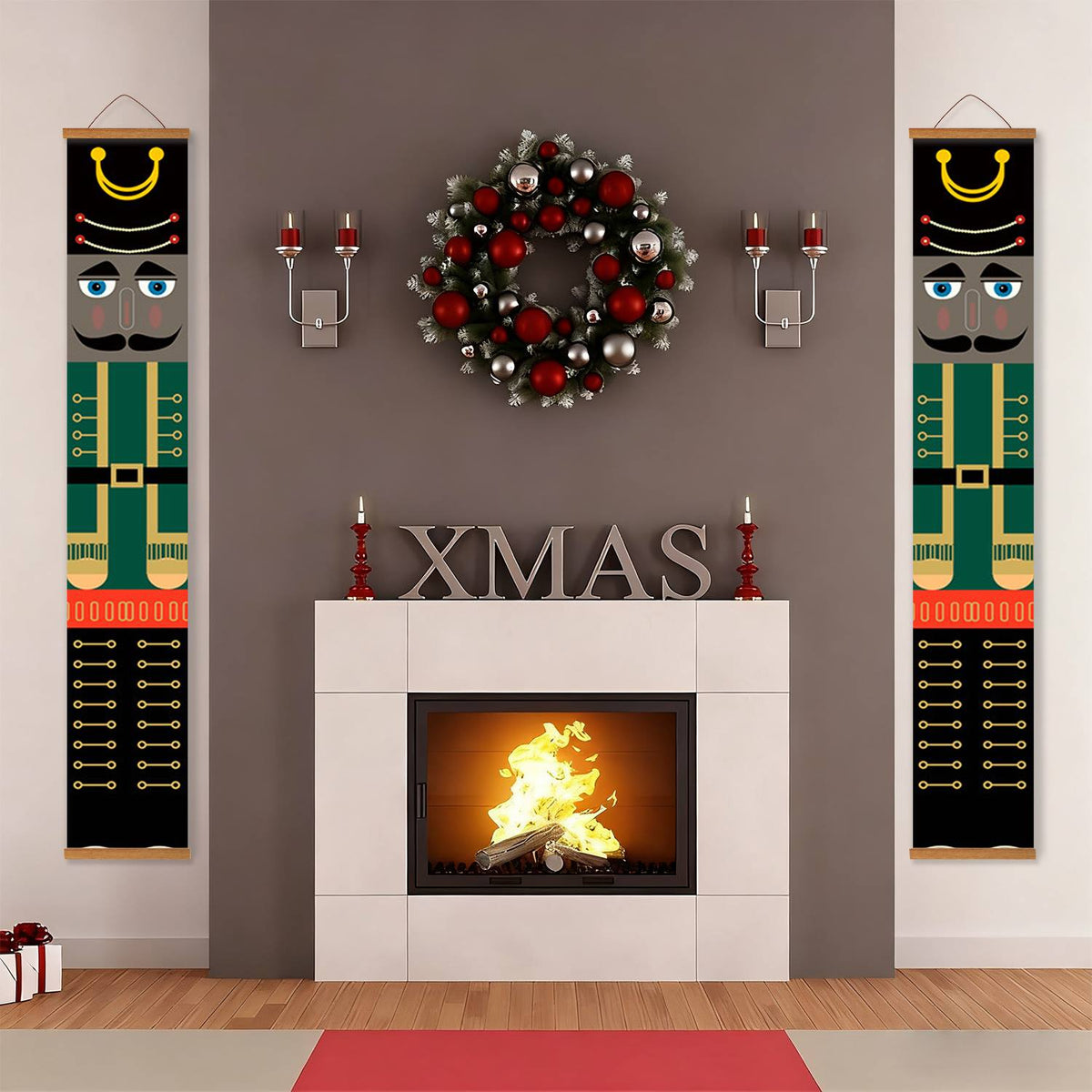 Green Jacket Nutcrackers (Paint by Numbers Door Banners)