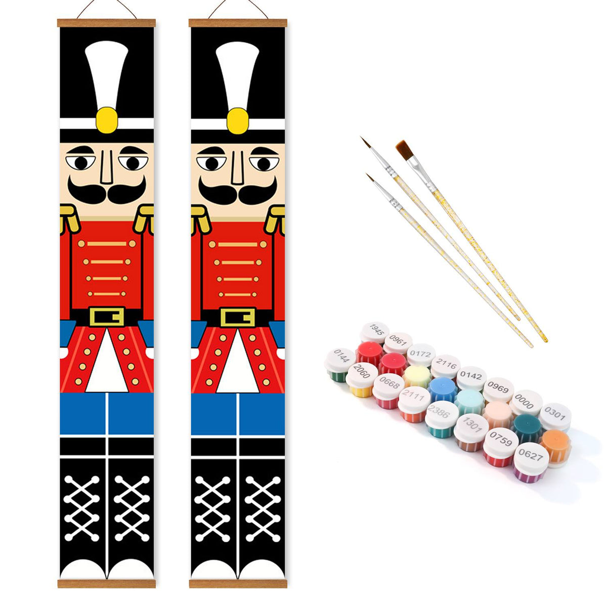 Black Hat Nutcrackers (Paint by Numbers Door Banners)
