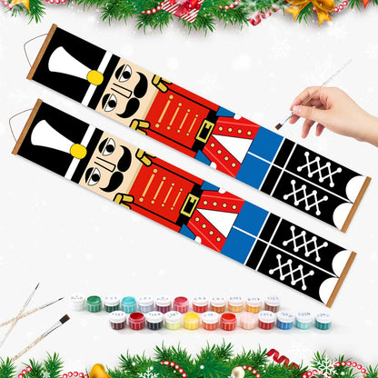 Black Hat Nutcrackers (Paint by Numbers Door Banners)