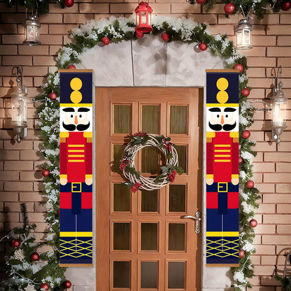 Red and Gold Nutcrackers (Paint by Numbers Door Banners)