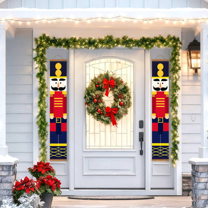 Red and Gold Nutcrackers (Paint by Numbers Door Banners)